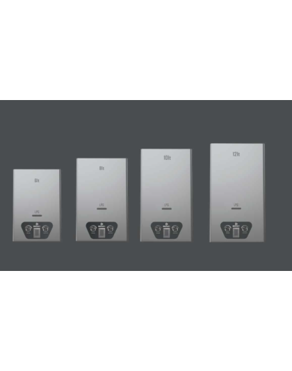 8L Stainless Steel Diaphragm Activated Gas Geyser